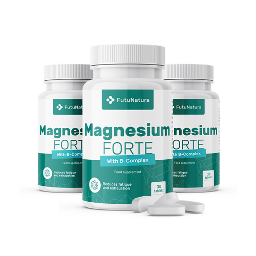 3x Magnesio Forte + B complesso, totale 90 compresse