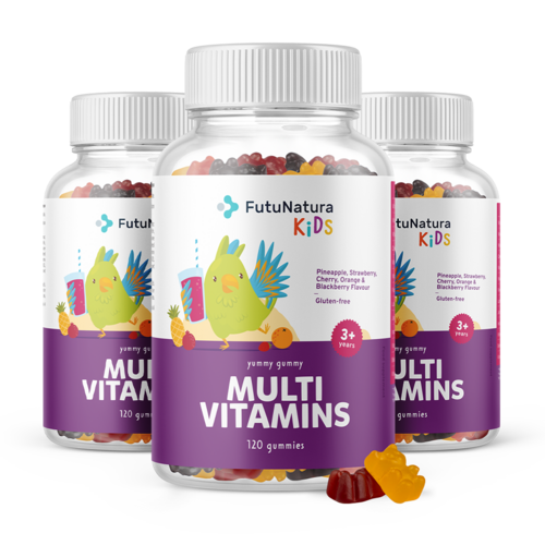 3x MULTI VITAMINS – Gommose multivitaminiche per bambini, totale 360 caramelle gommose