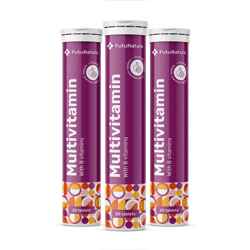 3x Multivitamine – compresse effervescenti, totale 60 compresse effervescenti