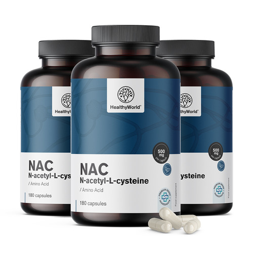 3x NAC 500 mg, totale 540 capsule