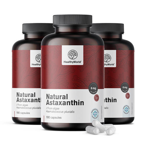 3x Astaxantina naturale 160 mg, totale 540 capsule