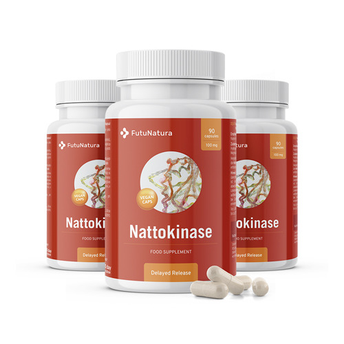 3x Nattokinase 2000 FU, totale 270 capsule