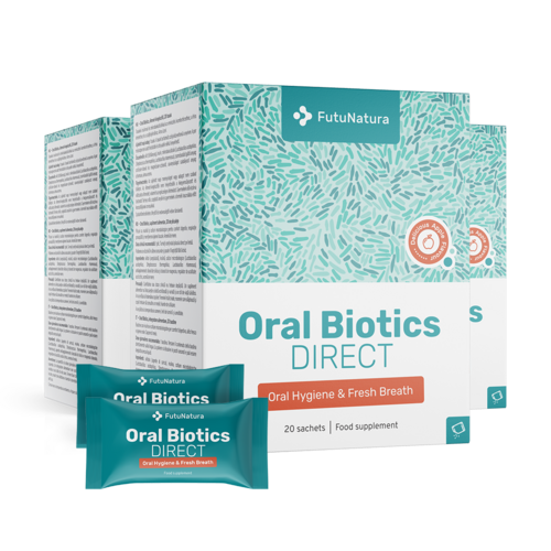 3x Oral Biotics DIRECT, totale 60 bustine