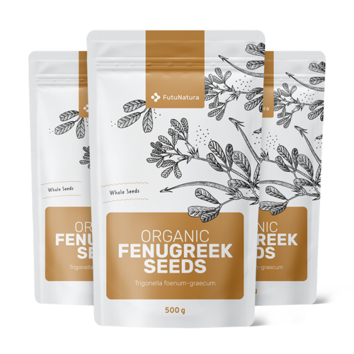 3x BIO Semi di fieno greco, totale 1500 g