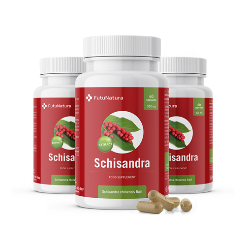 3x Schisandra – estratto, totale 180 capsule