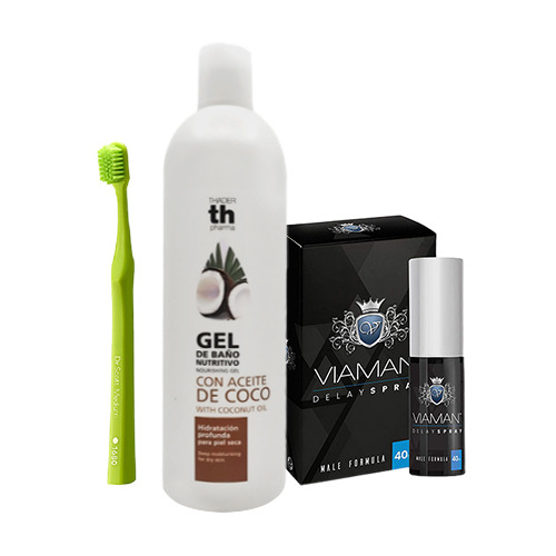 Set Zeus: spazzolino + gel doccia + spray intimo, set