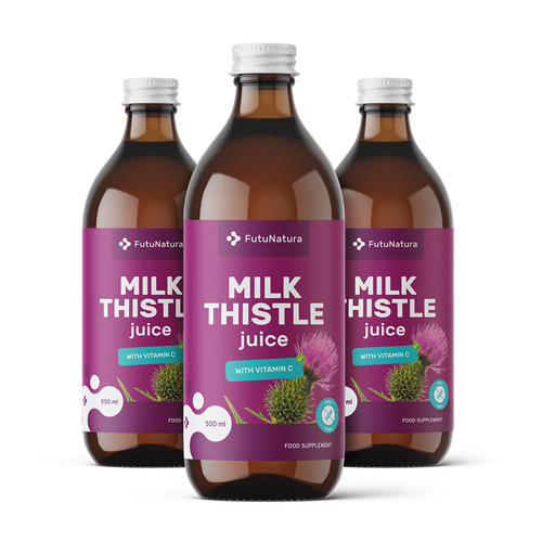 3x Succo di cardo mariano, totale 1500 ml