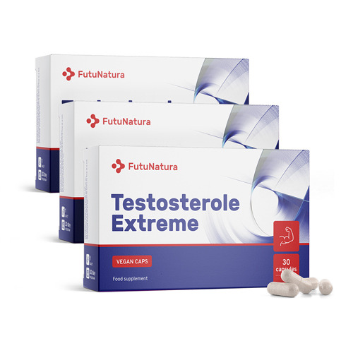3x Testosterole Extreme, totale 90 capsule