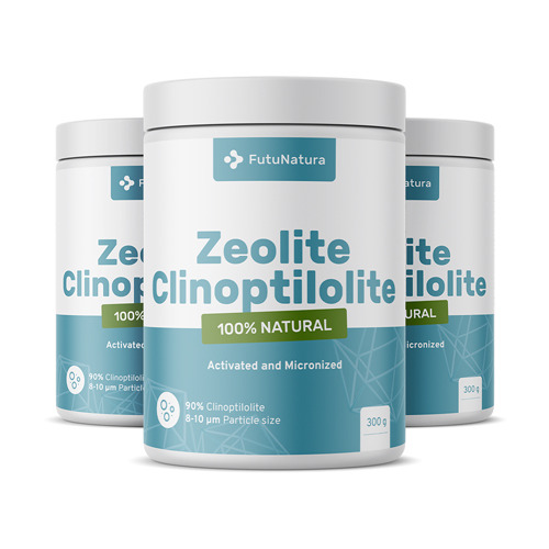 3x Zeolite clinoptilolite, totale 900 g