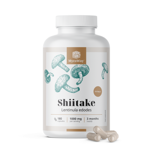 Shiitake 1000 mg – estratto, 180 capsule