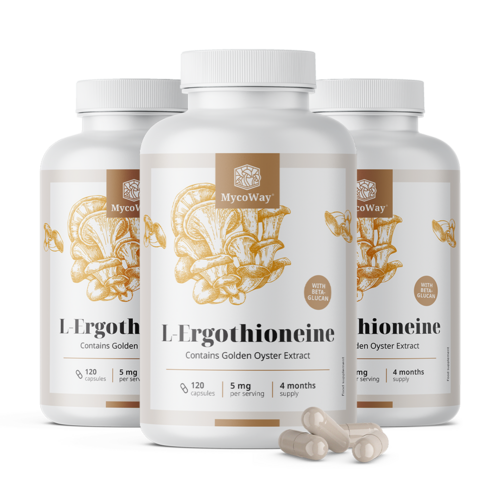 3x L-Ergotioneina 5 mg, totale 360 capsule
