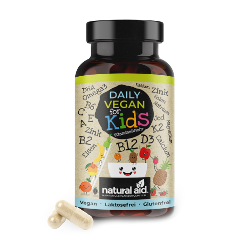 Vitamine e minerali vegani per bambini, 120 capsule
