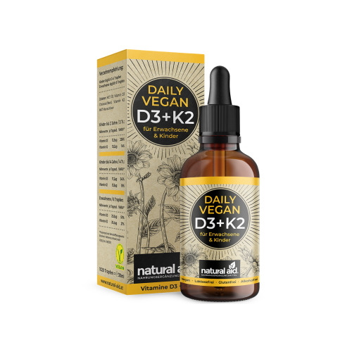 Vitamina D3 vegana + K2 - in gocce, 30 ml