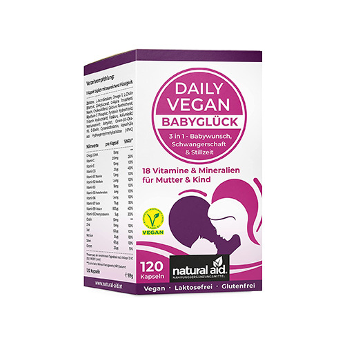 Vitamine e minerali vegani per donne in gravidanza e madri che allattano , 120 capsule