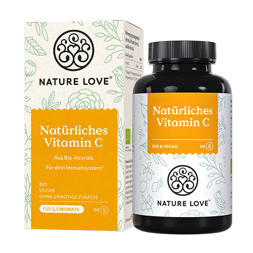 Vitamina C da acerola BIO, 90 capsule