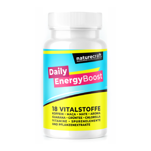 Daily Energy Boost – complesso vegano con caffeina, 30 capsule