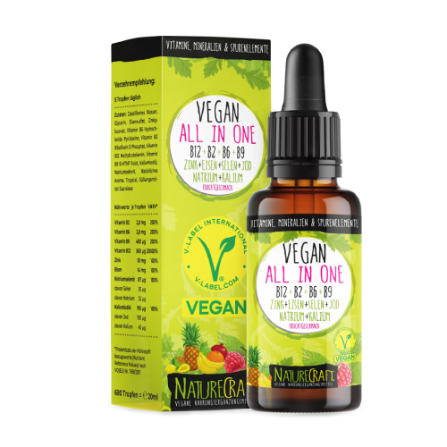 Vitamine e minerali vegani in gocce, 20 ml