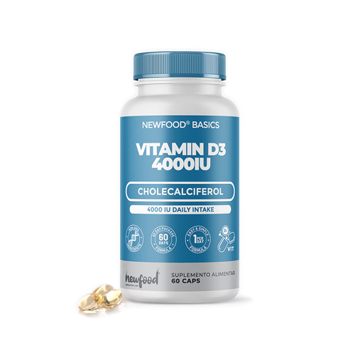 Vitamina D3, 4000 i.u., 60 capsule morbide