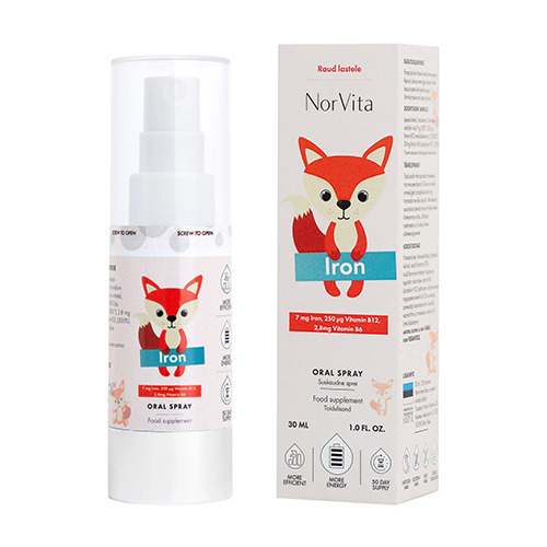 Ferro - spray vegano con ferro per bambini, 30 ml
