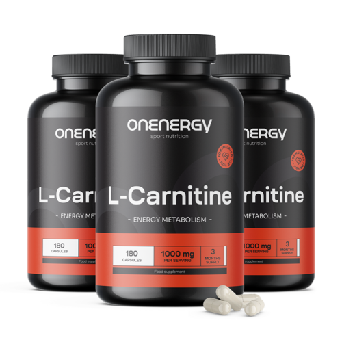 3x L-carnitina 1000 mg, totale 540 capsule