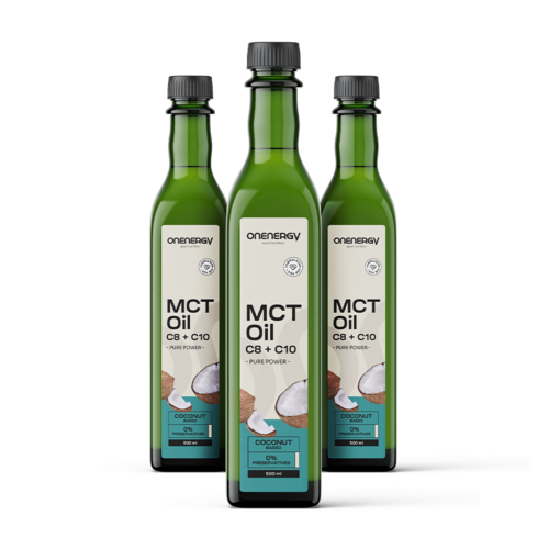 3x Olio di cocco MCT C8:C10 premium, in totale 1500 ml