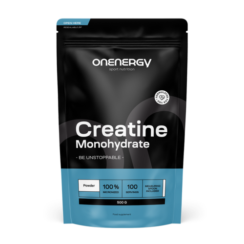 100% creatina monoidrato in polvere, 500 g