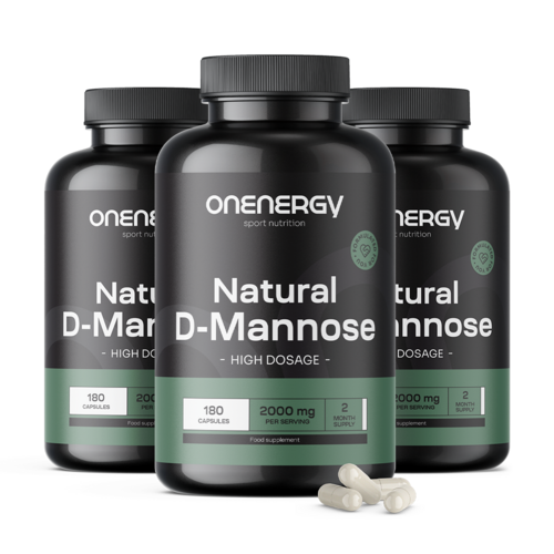 3x D-mannosio naturale 2000 mg, totale 540 capsule