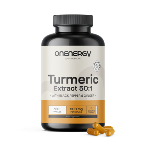 Curcuma 500 mg – estratto, 180 capsule