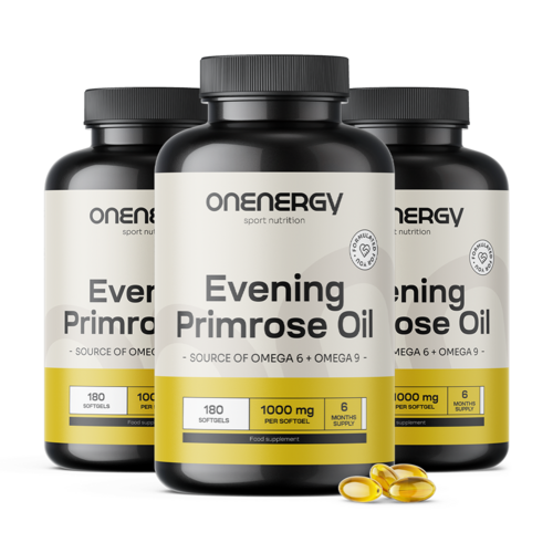 3x Olio di enotera 1000 mg, totale 540 capsule molli