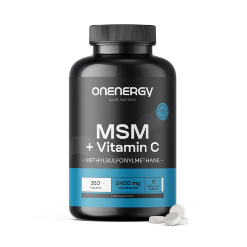 MSM 2400 mg – con vitamina C, 360 compresse