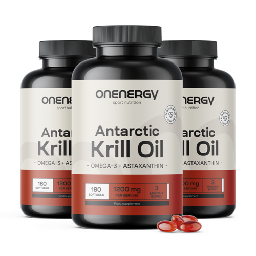3x Olio di krill 1200 mg, totale 540 capsule molli