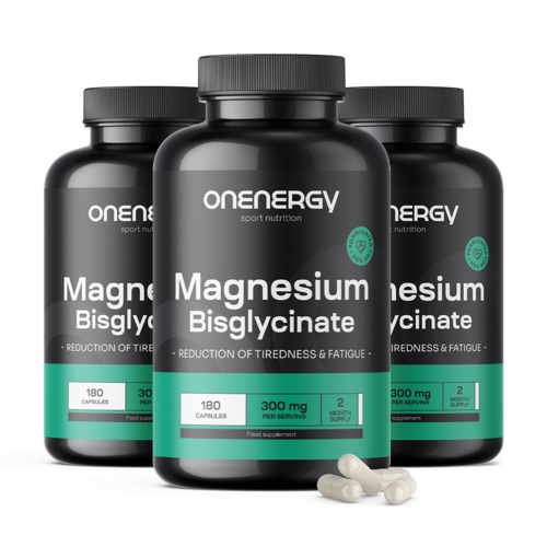3x Magnesio bisglicinato 300 mg, totale 540 capsule