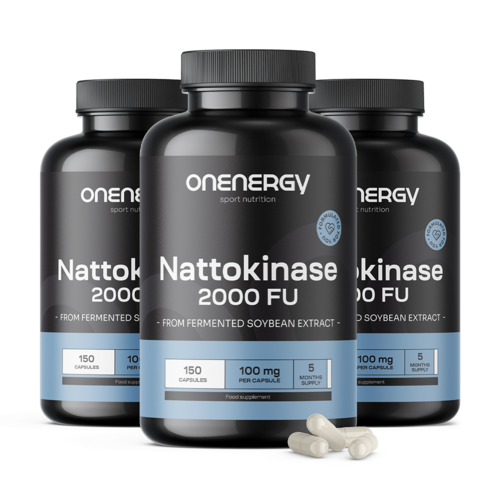 3x Nattokinase 2000 FU, totale 450 capsule