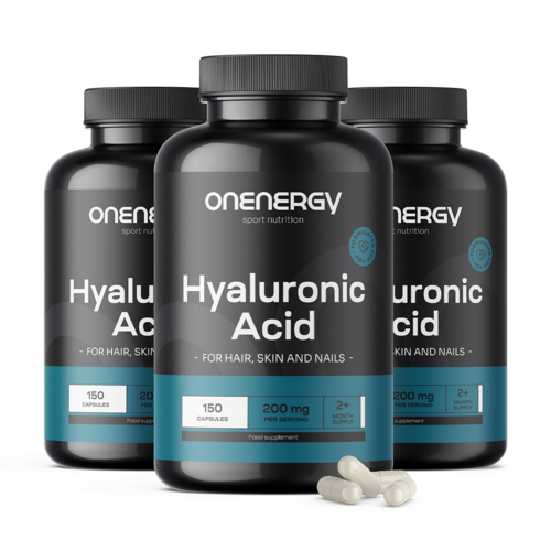 3x Acido ialuronico 200 mg, totale 450 capsule