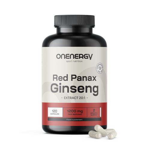 Red Panax Ginseng – estratto di ginseng rosso 1200 mg, 120 capsule