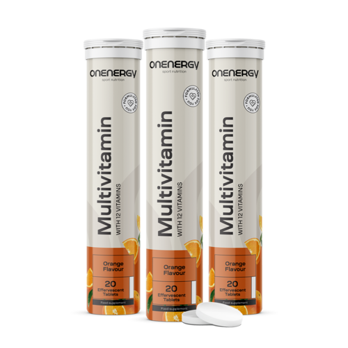3x Multivitamine - compresse effervescenti, totale 60 compresse effervescenti