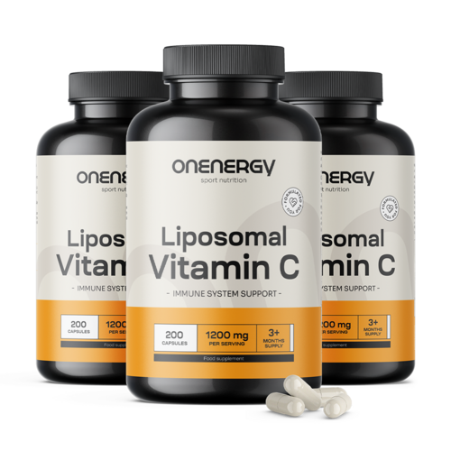 3x Vitamina C liposomiale 1200 mg, totale 600 capsule