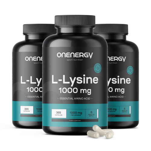 3x L-lisina 1000 mg, totale 1095 capsule