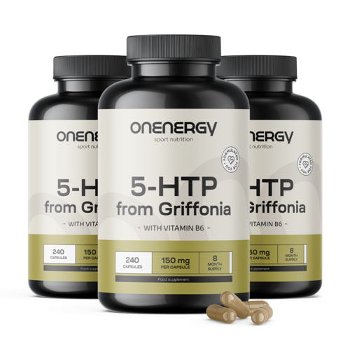 3x 5-HTP 150 mg - Griffonia Simplicifolia, totale 720 capsule