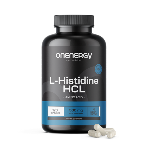 L-istidina HCL 500 mg, 120 capsule