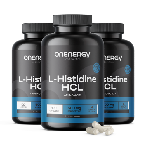 3x L-istidina HCL 500 mg, totale 360 capsule