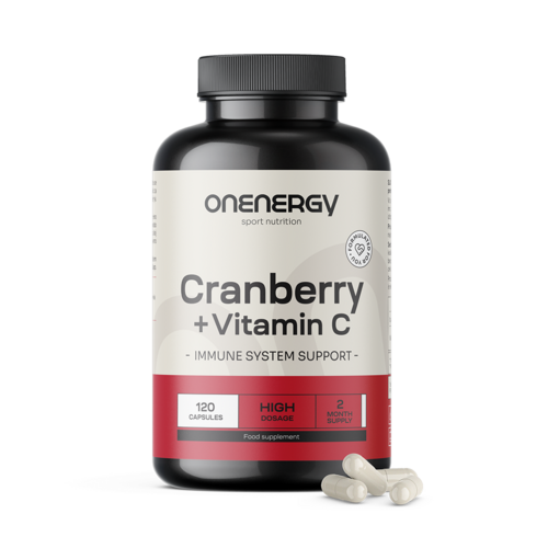 Estratto di mirtillo rosso con vitamina C, 120 capsule