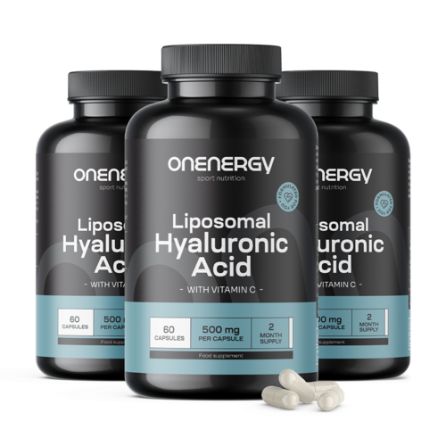 3x Acido ialuronico liposomiale 500 mg, totale 180 capsule