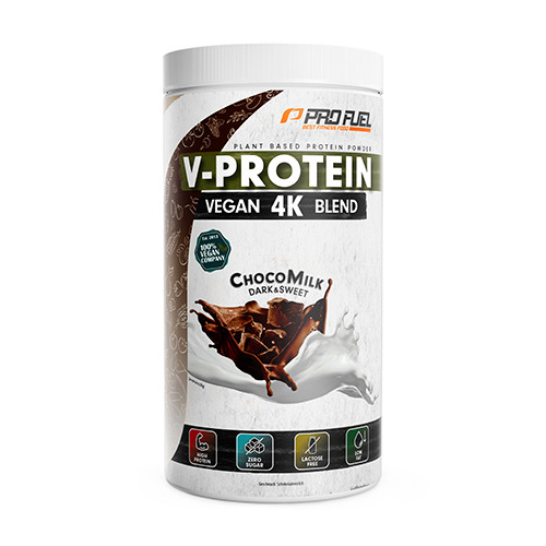 V-Protein 4K proteine vegane – latte al cioccolato, 750 g