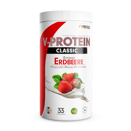 V-Protein Classic proteine vegane – fragola, 1000 g