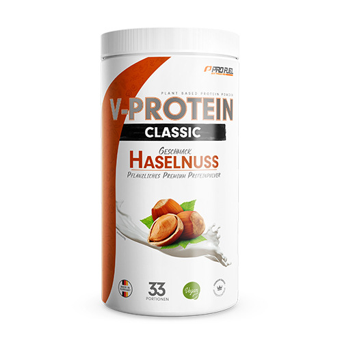 V-Protein Classic proteine vegane – nocciola, 1000 g