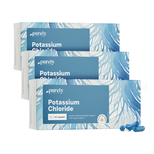 3x Cloruro di potassio, totale 180 capsule