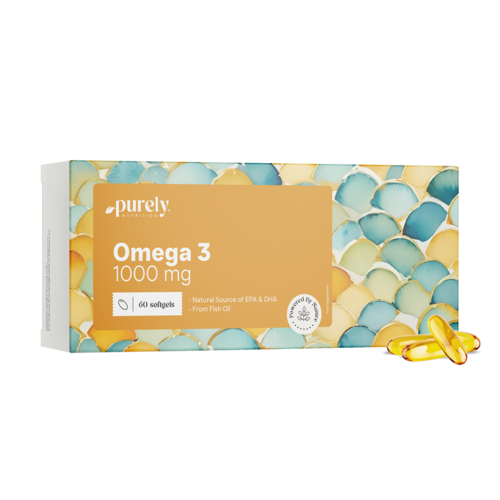 Omega-3 1000 mg – dall'olio di pesce, 60 capsule molli