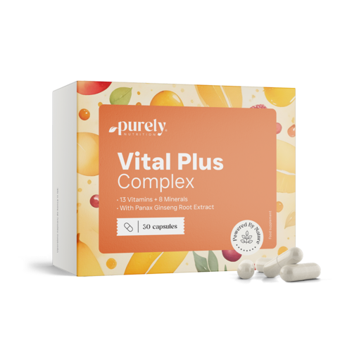 Vital Plus Complex - multivitamine e minerali con ginseng, 30 capsule
