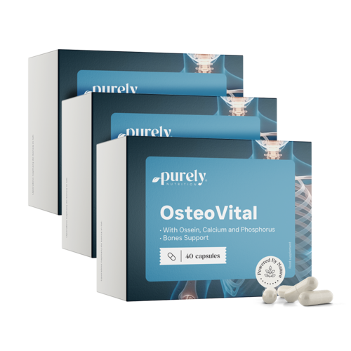 3x OsteoVital – complesso di osseina, calcio e fosforo, totale 120 capsule